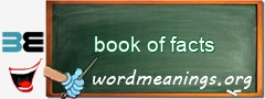 WordMeaning blackboard for book of facts